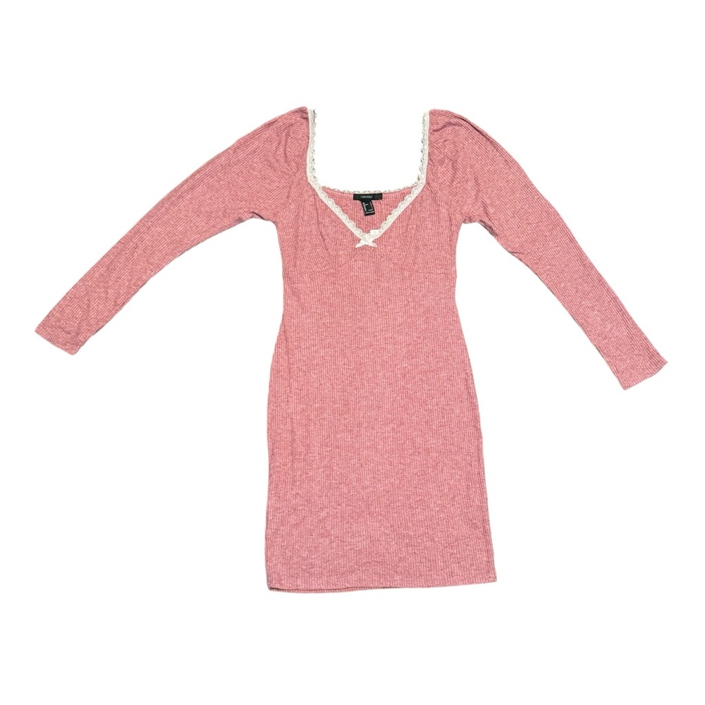 Forever 21 Rose Long Sleeve Dress